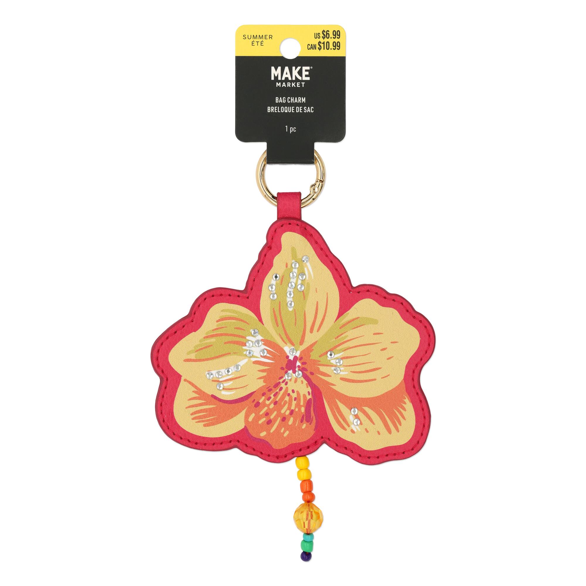 Summer Tropical Orchid Flower Bag Charm by Make Market®
